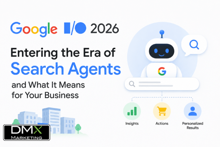 generate a image on Google I/O 2026: Entering the Era of Search Agents and What It Means for Your Business